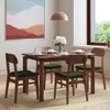 Catria Solid Wood 4 Seater Dining Table In Honey Finish