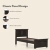 Alexandra Solid Wood Single Size Bed Without Storage (American Walnut Finish)