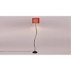 Donahue Maroon Cotton Shade Floor Lamp