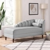 Korslund Velvet Chaise Launger in Grey Colour