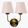 Devansh Metal Electric Wall Light in Gold Colour with Multo Shade Count of 2 Lights