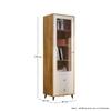 Hexa Engineered Wood Bookshelf Multipurpose Storage Rack in Giant Wood and Frosty White Colour