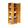 Hexa Red Wooden 1 Door Wardrobe with Hanging Space in Giant Wood Colour
