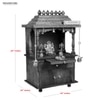 D'Dass Honey Finish Solid Sheesham Wooden Temple For Pooja
