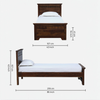 Mesgisti Solid Wood Single Bed