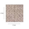 Neulooms Handloom Knotted Reversible Flatweave Square Rug Chocolate Brown or Ivory 4x4