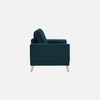 Nency Velvet 2 seater Sofa T Blue