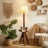 Claude Beige Jute Floor Lamp with Beige Jute Base