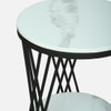 Metale Metal Side Table in Black Colour