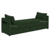Jedlo Velvet 2 Seater Ottoman Bench  with Storage  in Green Color
