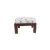 solaer solid wood  ottoman in  provincial teak finish