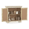 Anokhi Solid Wood Sideboard In Rustic White Finish