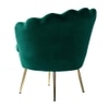 Melta Solid Wood Accent Chair in Green Colour