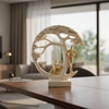 Modern Family Tree Sculpture Showpiece for Home and Office Decor