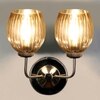Devansh Steel Electric Wall Light in Steel Colour with Lavender Shade Count of 2 Lights