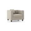 Windsor 1 Seater Fabric Sofa (Colour: Oyster Beige)