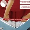 Premium Terry Polyester Fabric Waterproof Mattress Red Queen 78X60