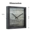 Charcoal Grey Dial Contemporary Wooden Wall Clock