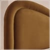 Elaris Curve Comfort King Size Bed Bed in velvet With Engineer Wood Frame & Hydraulic Storage