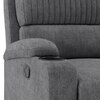 Dawson Fabric One Seater Manual Recliner in Stone Grey Colour