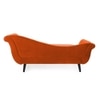 Kabera Velvet Chaise Launger in Orange Colour
