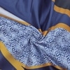 Stoa Paris Super King Size Enriched Cotton Bedsheet with 4 Pillow Covers  Size Ind Indigo