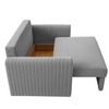 Melano  Pull Out Sofa cum Bed  in Grey Colour