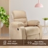 Avion Fabric One Seater Motorized Recliner in Beige Colour