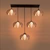 Devansh Solid Wood Electric Wall Light in Brown Colour with Red Shade Count of 1 Light