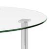 Sanchez 4 Seater Round Table With Set Of 4 Ingrid Dining Chairs (Finish- White)