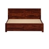 Finn Solid Wood King Size Non Storage Bed In Honey Oak Finish