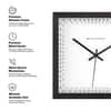 Precision Minute Markers Square Wall Clock