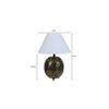 Mystica White Cotton Shade Table Lamp
