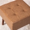 Axel Faux Leather Wooden bench for sitting