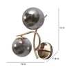 Eliante Modern Wall Lights Mild Steel & Glass Material Gold & Smoke Finish