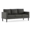 Liverpool 3 Seater Fabric Sofa (Steel)