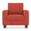 Apollo Neo 1 Seater Fabric Sofa In Lava Colour