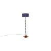Elin Blue Cotton Shade Floor Lamp