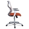 Wiwngas Mid Back Ergonomic Chair in Orange Colour
