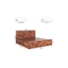 Keaton Sheesham Wood Queen Size Bed Box Storage Honey OakOak Finish (60 x 78 inches)