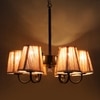 Devansh Dual Gold Metal  Wallmounted Lamp With Cotton Gold Metal  Shade