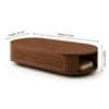 Elora Oval Sheesham Wood Accent Coffee Table in Walnut Finish