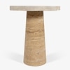 Daffodil Marble Side Table in Beige Colour