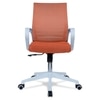 Mmarveal Mid Back Ergonomic Chair in Orange Colour