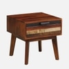 Brew Rectangular Solid Wood Coffee Table In Dual Tone Finish