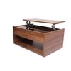 Alita Rectangular Engineered Wood Coffee Table in Walnut Finish