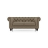 Winchester 2 Seater Premium Italian Leather Sofa In Dark Truffle