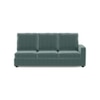 Apollo Sofa (Colour : Dusty Turquoise Velvet, Cushion : Soft, Back Type : High Back, Seating Capacity : Left Aligned 3 Seater + Left Aligned Chaise + Ottoman)