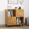 Hexa Engineered Wood Bookshelf Multipurpose Storage Rack in Giant Wood Colour