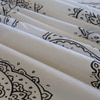 Black And White Floral 330 Tc  Cotton Flat  Single Bed Size Bedsheet With 1 Pillow Cover